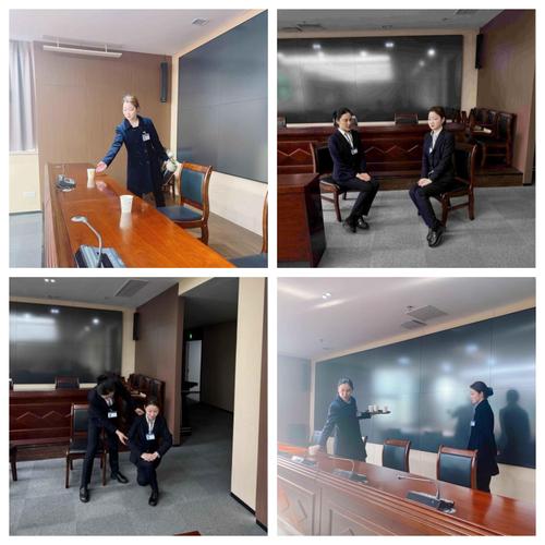 江景苑物管处组织新上岗会务员工开展岗位实操培训